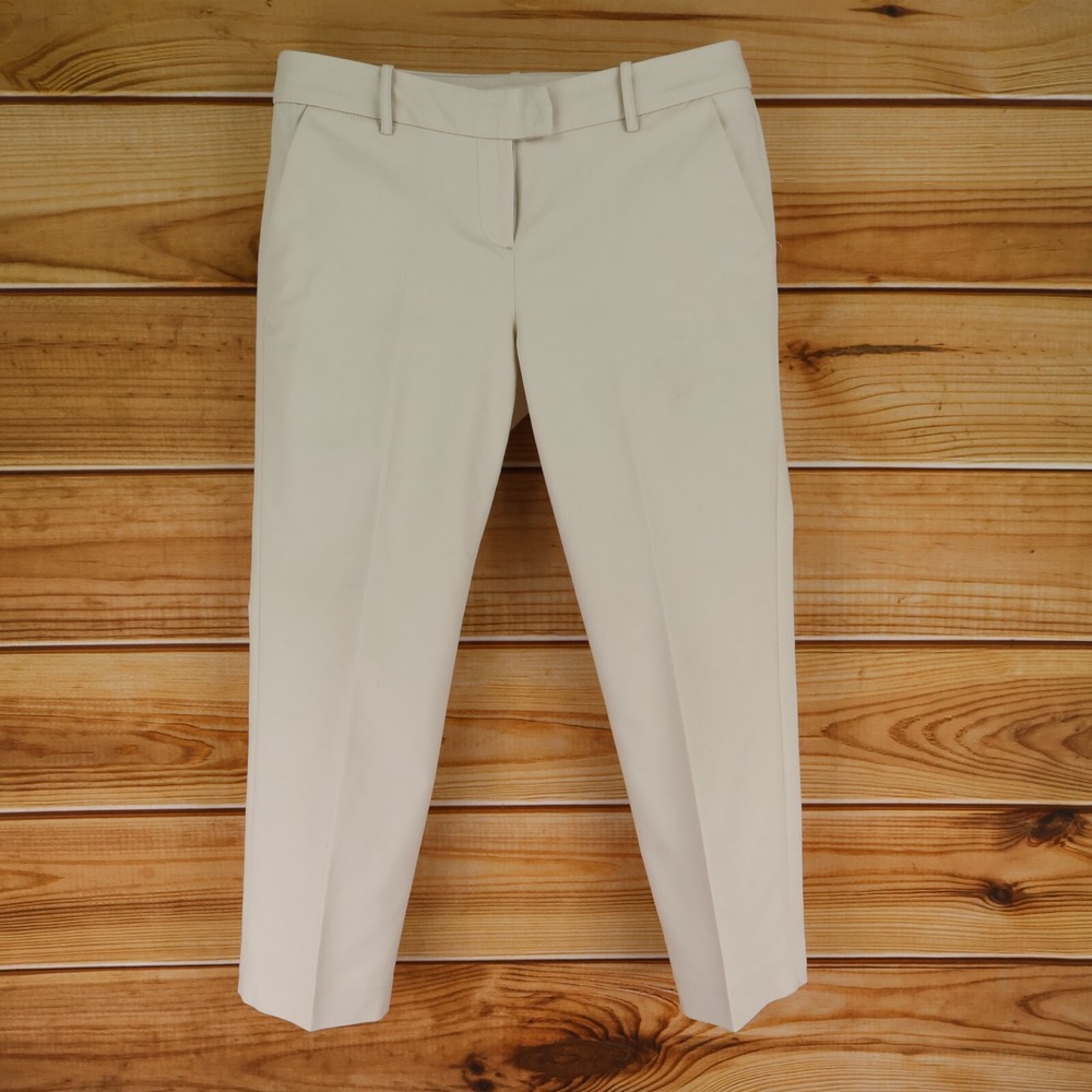 Mercer & Madison Dress Pants Mid‎ Rise Womens Size 10 Beige Cotton Blend Pockets